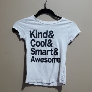 Carters Kids White Graphic Tee Size 8